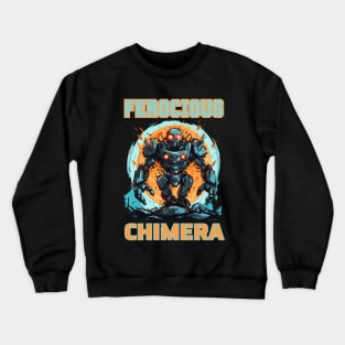 Futuristic Battle Robots Names of Power Armor Ferocious Chimera Crewneck Sweatshirt